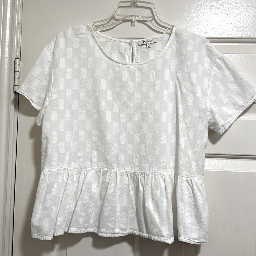 Madewell Ruffled Cropped top